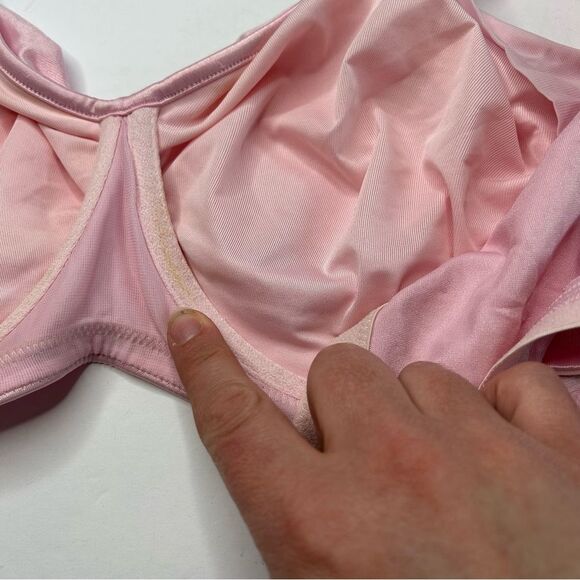 Cacique Pink Full-Coverage Unlined Bra 44DDD 44F - Picture 5 of 11